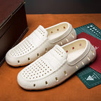 Mocassins Homme Perforés Imperméables Slip-On — Semelle Souple, Plage & Casual, Été
