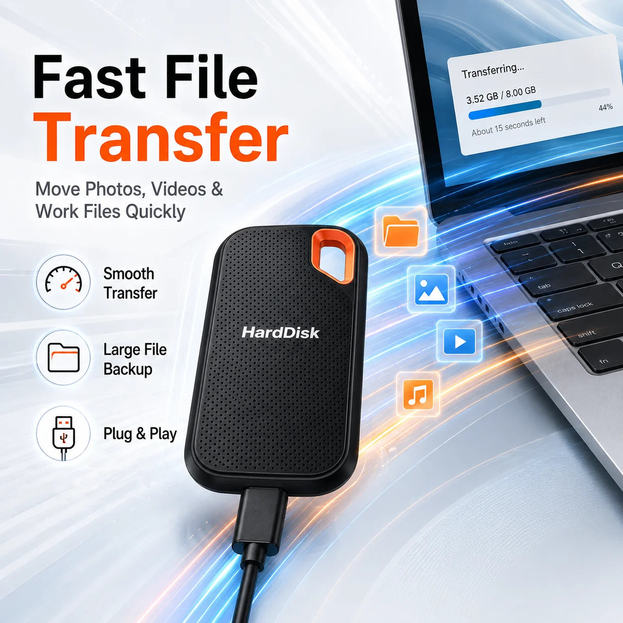Disque Dur Externe SSD Portable 1 To à 128 To – Stockage & Sauvegarde