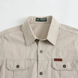 Chemise Style Armée 100% Coton - Printemps/Automne