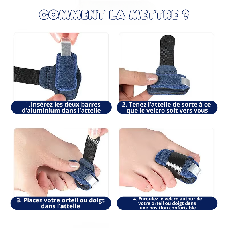 Attelle Redresseur pour Orteils Marteau et Griffe - 1 ACHETÉE = 1 OFFERTE
