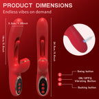 CANDY LUSH - Vibromasseur 2 en 1 - 20 modes de plaisir intense