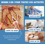 Loupe Mains Libres Grand Écran 5X Réglable