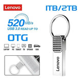 Lenovo - Mini clé USB 2TO en métal Haute Vitesse