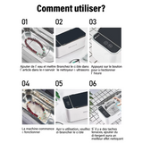 Nettoyeur ultrasonique 500ML pour lunettes, bijoux, etc...