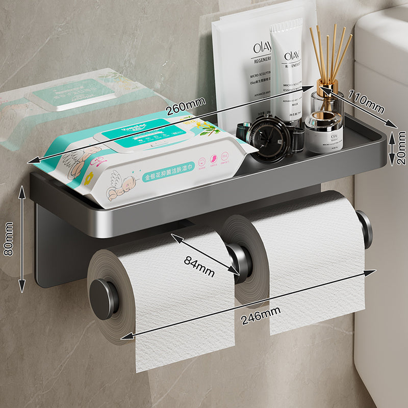 Porte-Papier Toilette avec Etagère de Rangement Intégrée