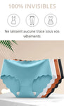 Lot de 3 culottes sans coutures et élastiques