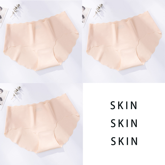 Lot de 3 culottes sans coutures et élastiques