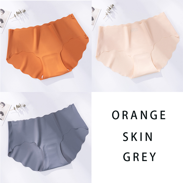 Lot de 3 culottes sans coutures et élastiques