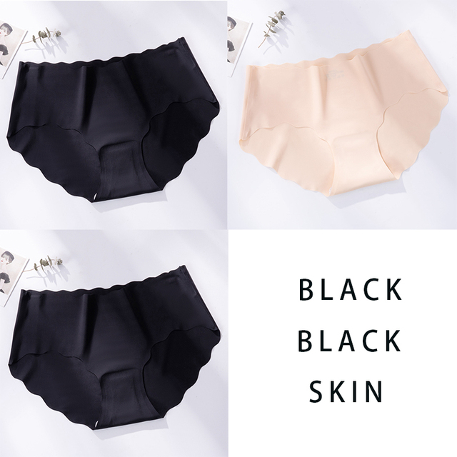 Lot de 3 culottes sans coutures et élastiques
