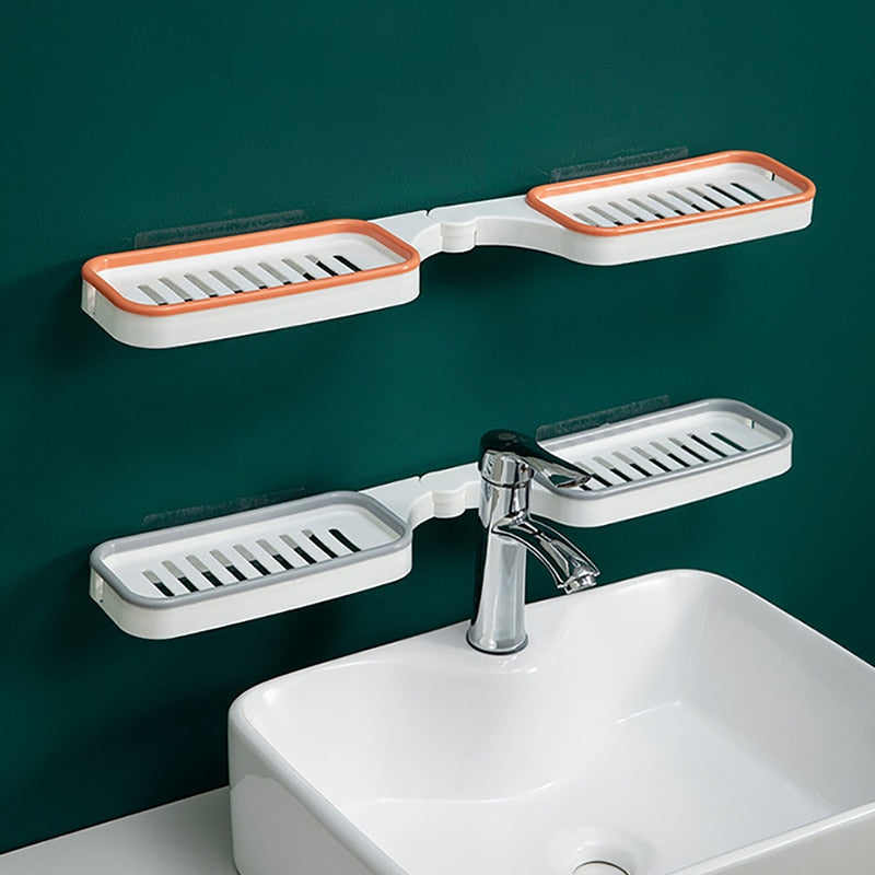 Étagère d'angle rotative de salle de bain