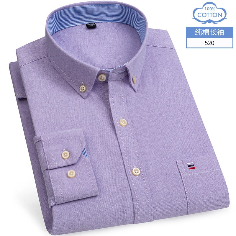 Chemise OXFORD en coton à manches longues