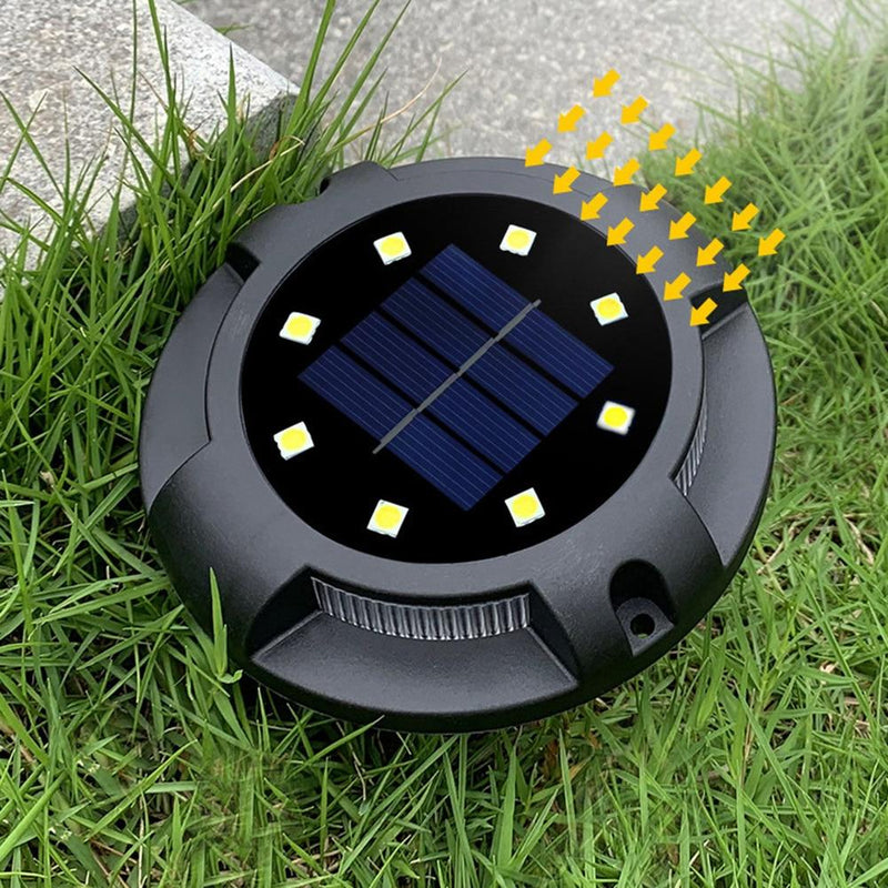 4x Spots LED solaires discrets pour jardin