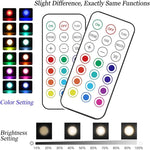 Lot de 5 Spots LED RVB avec télécommande