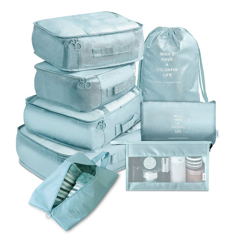 Sacs organisateur compressé pour valise - Set de 8 pièces