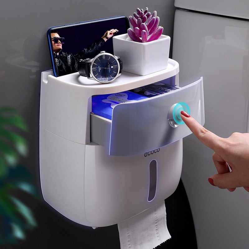 Distributeur Papier toilette avec rangement