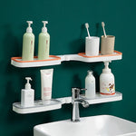 Étagère d'angle rotative de salle de bain