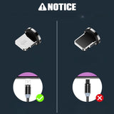 Câble USB tressé et aimanté - 2 mètres
