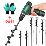 Tarière pour perceuse + Gants de jardinage griffes OFFERTS