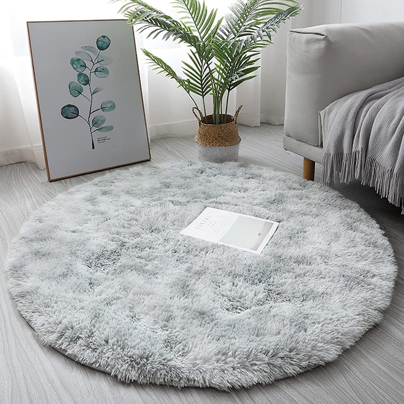 Tapis rond ultra-doux  - Imitation fourrure