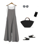 Lightweight linen summer overalls