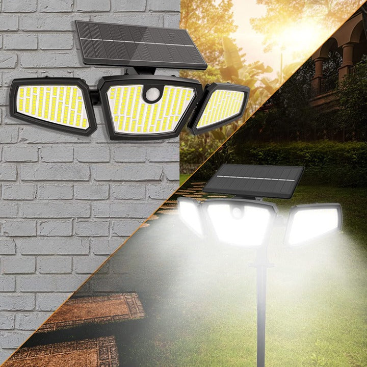 Lampe LED solaire jardin 2en1 