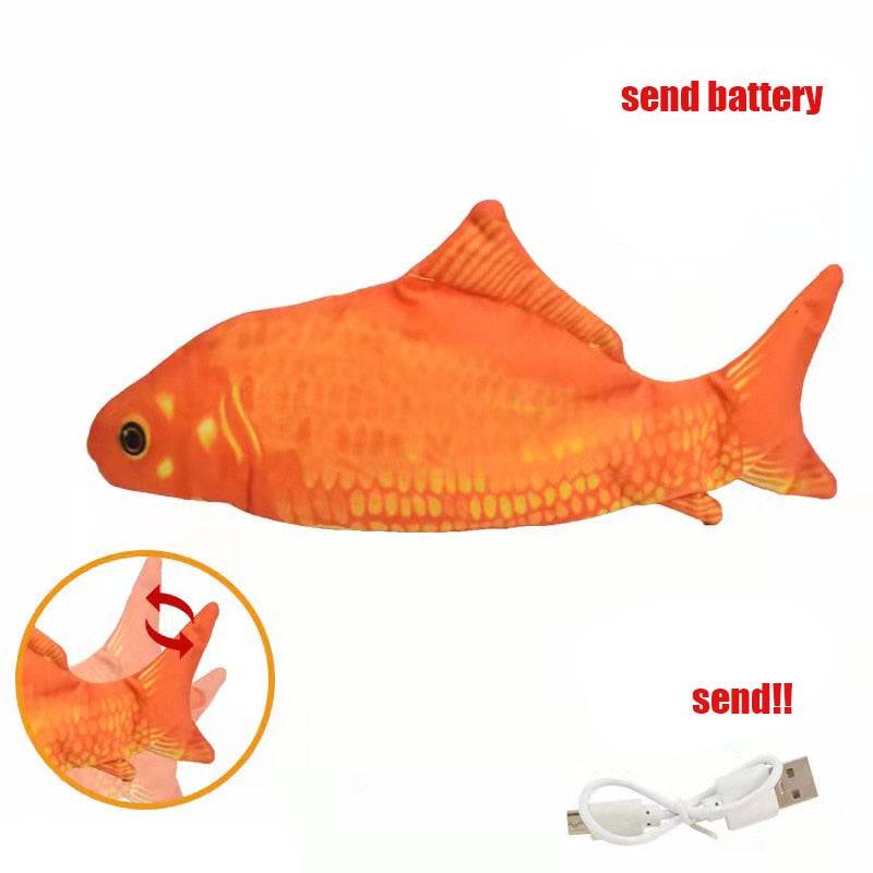 Peluche poisson remuant rechargeable