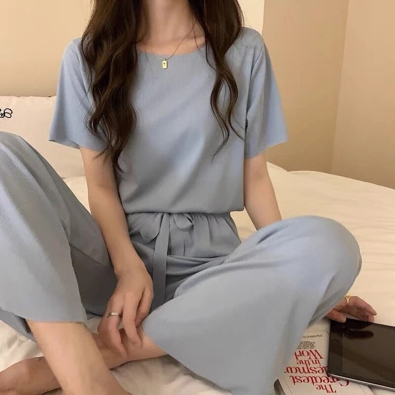Ice silk pajamas