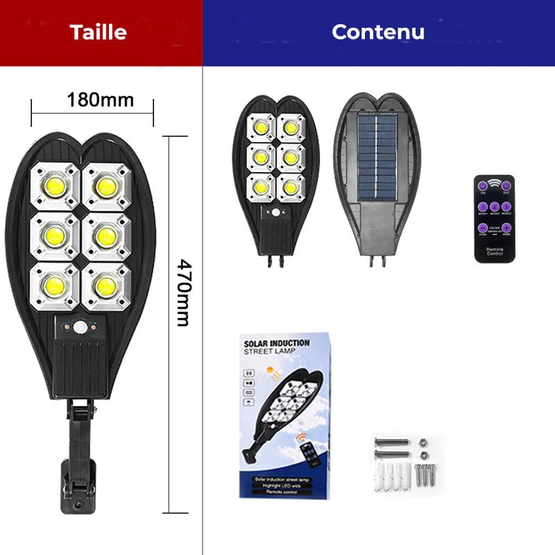 Applique murale LED solaire avec système PIR